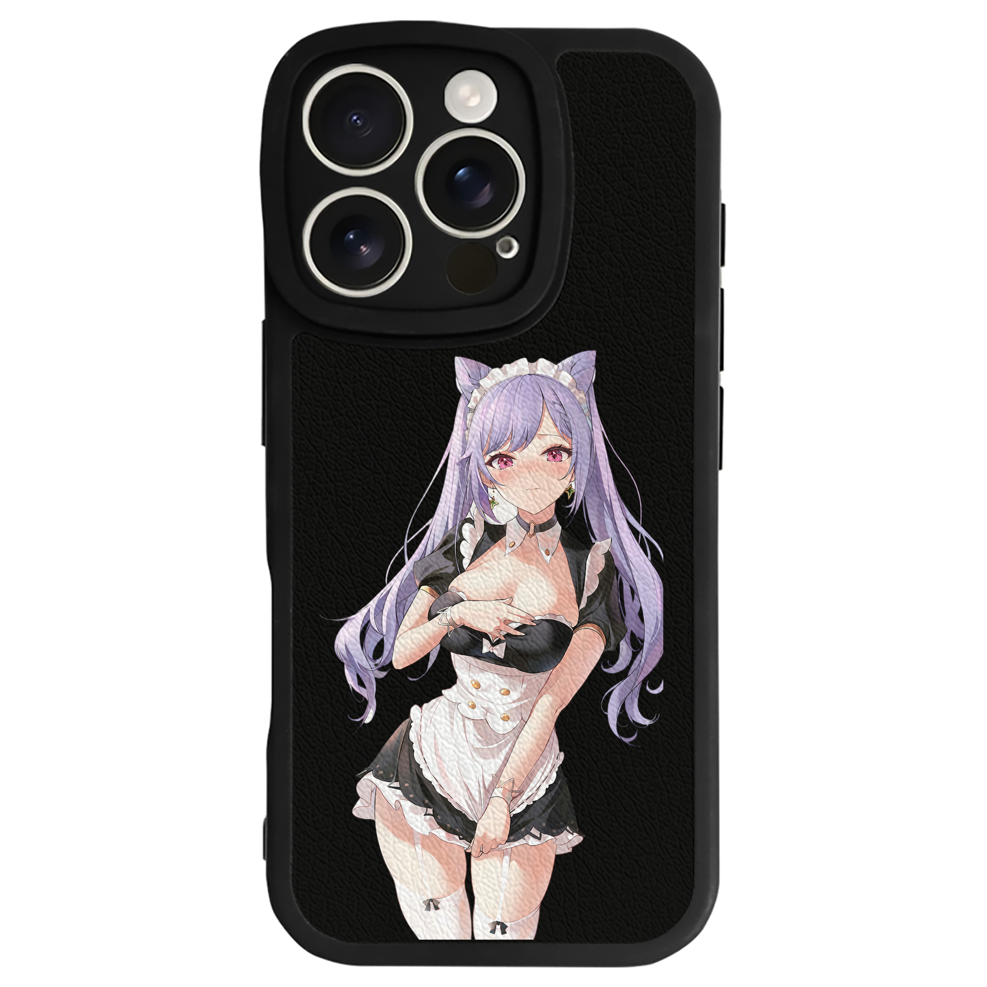 げんし神 刻晴 こくせい genshin Kokusei 【iPhone 16シリーズ対応】シリコンスマホケース（レザー調） 材質：シリコン